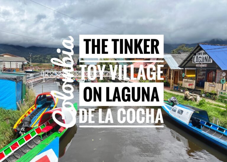 The Tinker Toy Village on Laguna de la Cocha, Colombia