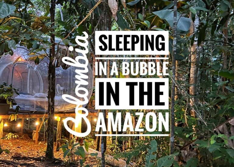 Sleeping in a Bubble in the Amazon, Leticia, Colombia